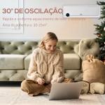 Aquecedor Cerâmico de Parede 1000W/2000W com Controle Remoto Tela LED Temporizador de 12h Termostato e Proteção contra Superaquecimento 56x18,5x11,7cm Branco