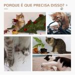 Árvore Arranhador para Gatos Torre para Gatos 50x36x70 cm com Rede Plataforma Poste de Sisal e Bola Suspensa Bege