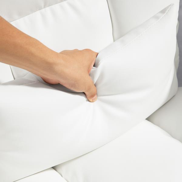 Cadeira de Escritório com Massagem em 6 Pontos Apoio para os Pés Retrátil Controlo Remoto e Suporte Lombar 69x65x115 cm Branco