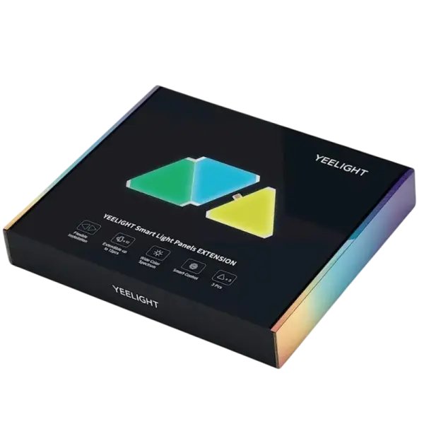 Conjunto 3x Painéis Inteligentes de Extensão LED RGB Wi - Fi/Bluetooth 2W - YEELIGHT