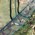 Estufa para Jardim Estufa Pequena para Cultivo de Plantas com 4 Janelas 395x100x80 cm Transparente e Verde