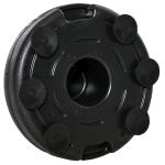 Saco de Boxe de Pé com Altura Ajustável de 4 Níveis Punching Ball com Base Preenchida Luvas e Inflador para Adultos e Adolescentes Ø45x132 - 158cm Preto e Vermelho