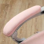 Cadeira Gaming Cadeira de Escritório Reclinável Apoio para os Pés Retrátil Suporte Lombar e Almofada para a Cabeça 63x63x115,5 - 123 cm Rosa