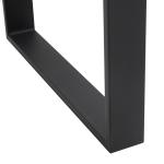 Conjunto de 2 Pés para Mesa de Aço 60x72 cm Pernas Quadradas de Mesa para Móveis de Bricolage Preto