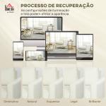 Poltrona de Sala Estofada em Veludo Acolchoamento Espesso Assento Amplo Apoio de Braços Almofada 81x77x81 cm Creme