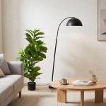 Planta Artificial Ficus 110 cm Planta Artificial com 90 Folhas Musgo e Vaso Planta Artificial Decorativa para Interior e Exterior Verde