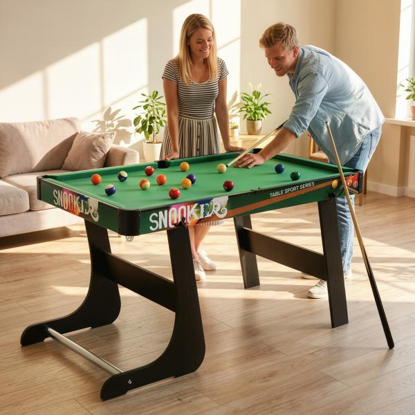 Mesa de Jogos 6 em 1 Dobrável Bilhar Matraquilho Ping Pong Lançamento de Anéis Hóquei com Bastão e Hóquei com Discos 118x104x71cm Multicor