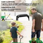 Carrinho de Jardim com Caçamba Inclinável até 75° Carrinho de Mão com Guiador Ajustável 109x52x94 cm Verde Escuro