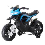 Mota Elétrica Infantil Motocicleta para Crianças acima de 3 anos Bateria 6V com Luzes e Música 105x52,3x62,3 cm Azul