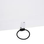 Baliza de Futebol para Crianças com Lona de Precisão e Ponteria para Treino e Aperfeiçoamento 240x88x174 cm Branco