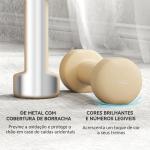Conjunto de Halteres de 8 Peças 2x0,5 kg 2x1 kg 2x1,5 kg 2x2 kg Antiderrapantes com Mala de Transporte Multicoloridos