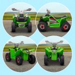 Quadriciclo Elétrico para Crianças Veículo Elétrico a Bateria de 6V com Velocidade de 2,5 km/h 70x41,5x48,5 cm Verde