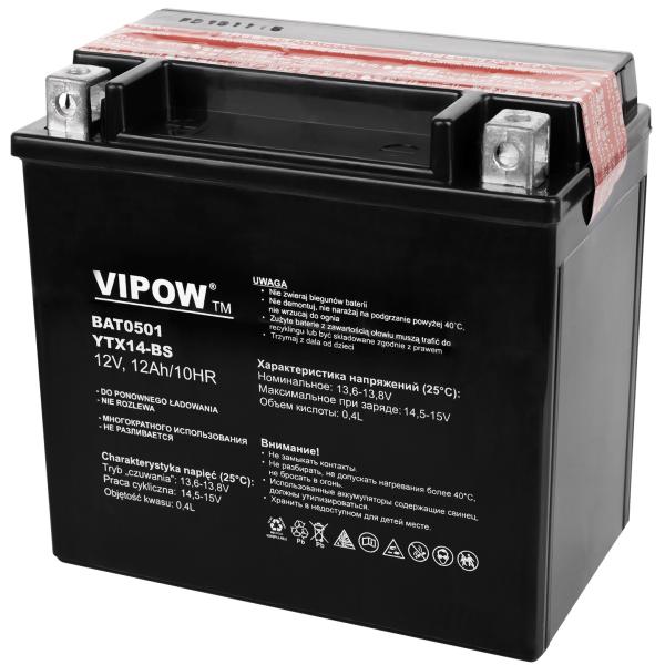 Bateria PB p/ Mota 12V 12Ah - VIPOW