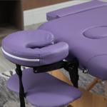 Marquesa de Massagem Dobrável Marquesa com Altura Ajustável 61 - 88 cm Desenho Ergonómico Fácil de Transportar 185x60 cm Roxo