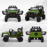 Carro Elétrico para Crianças com Bateria de 12V Controlo Remoto Faróis LED Buzina e Música 100x63x65 cm Verde