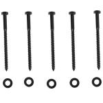 Conjunto de ferragens para porta deslizante dupla Suporta 90 kg 200 cm de comprimento Preto