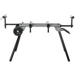 Suporte universal para serra de esquadria dobrável com distância de trabalho ajustável 123,5 - 245x73x96 cm Preto