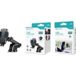 Suporte Universal para Telemóvel no Carro NOVOTECK Z - 059 com Ventosa, Bloqueio Automático e Rotação 360° – Preto/Azul