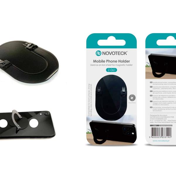 Chapa Metálica Z-061 para Suporte Magnético de Telemóvel - Compatível e Fácil de Instalar