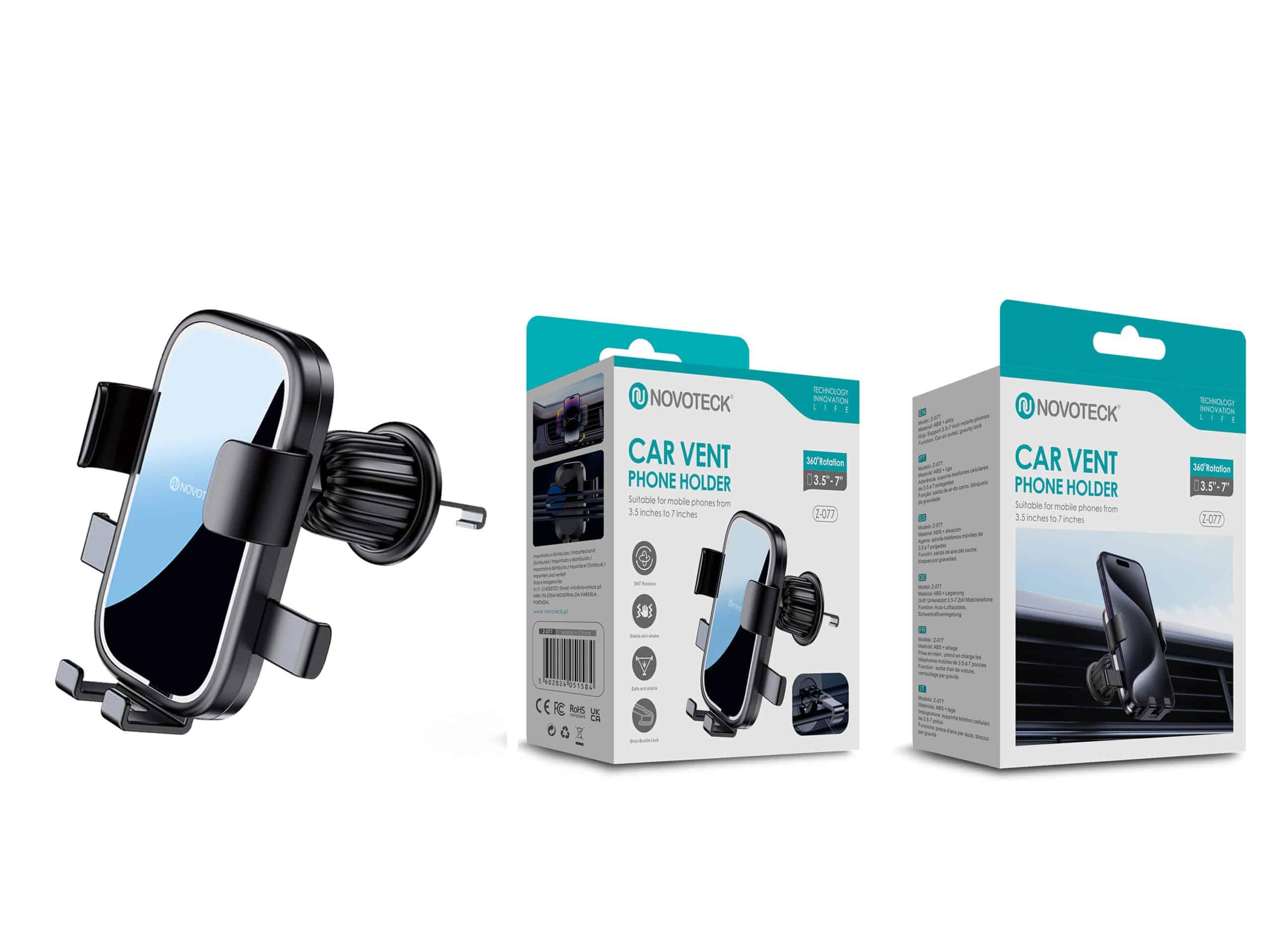 Suporte de Telemóvel para Ventilação de Carro Z - 077 – Rotação 360°