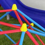 Cúpula de Escalada Conjunto de Cúpula Geométrica Parque Infantil para 3 - 8 Anos para Jardim Ø183x90 cm Vermelho e Azul