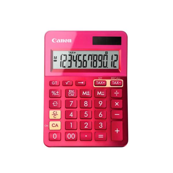 Calculadora Canon LS - 123K - MBL EMEA DBL Rosa — Recondicionada