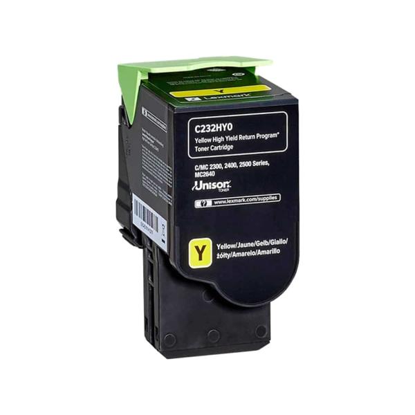 Toner Original Lexmark C232HY0 Amarelo — Recondicionado