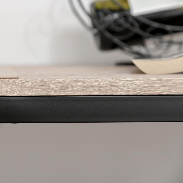 Conjunto de Mesa de Bar com 2 Bancos Conjunto de 3 Peças com 2 Bancos com Encosto e Apoio para Pés Design Industrial Madeira e Preto