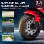 Mota Elétrica com Licença HONDA para Crianças de 3 - 5 Anos Mota a Bateria 6V com Farol Buzina Música 90x44x52cm Vermelho