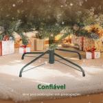 Árvore de Natal Artificial 150 cm Árvore de Natal com 581 Ramos com Efeito Neve 44 Pinhas Verde