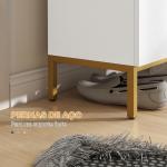 Sapateira de 5 Níveis com Portas e Prateleiras Ajustáveis para 15 - 20 Pares 72x31,5x95 cm Branco