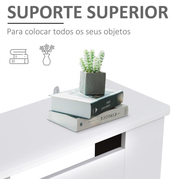 Cobertura de Radiador de MDF Cobertura para Radiador com Prateleira Estilo Moderno 78x19x82 cm Branco