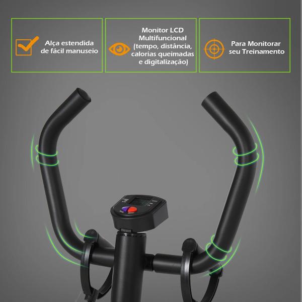 Máquina de Step Stepper Up - Down Máquina de Paso com 2 pedais ajustáveis para os pés 40x48x118cm