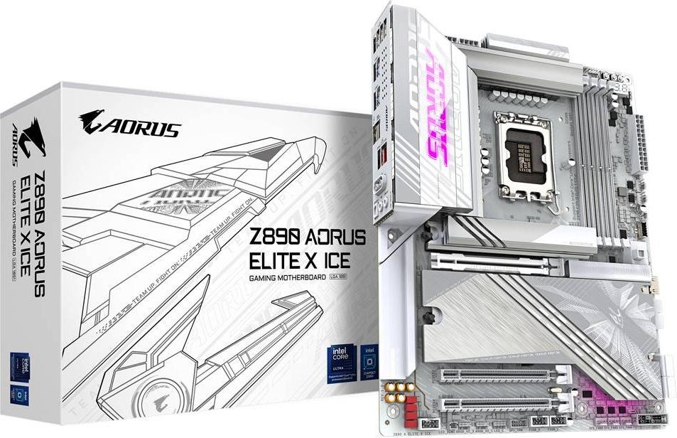 Motherboard ATX Z890 Aorus Elite X Ice Skt1851 - GIGABYTE