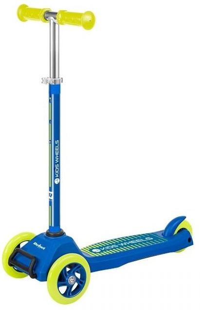 Trotinete 3 Rodas Kids Wheels (Azul/Amarelo) - REBEL