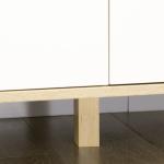 Cómoda com 6 Gavetas e Pés Elevados Cómoda para Dormitório Estilo Moderno Anti - Tombo 120x40x76cm Madeira e Branco