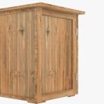 Armário de Jardim Abrigo de Madeira para Exterior com 2 Portas Magnéticas Abrigo para Ferramentas 77x55x72 cm Marrom