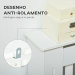 Cobertura Radiador Moderna de MDF com Prateleira Superior para Sala de Estar Dormitório Escritório 172x19x81 cm Branco