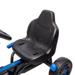 Kart a Pedais para Crianças com Embraiagem Automática Travão e Rodas Antiderrapantes em EVA 100x59x60,5 cm Azul
