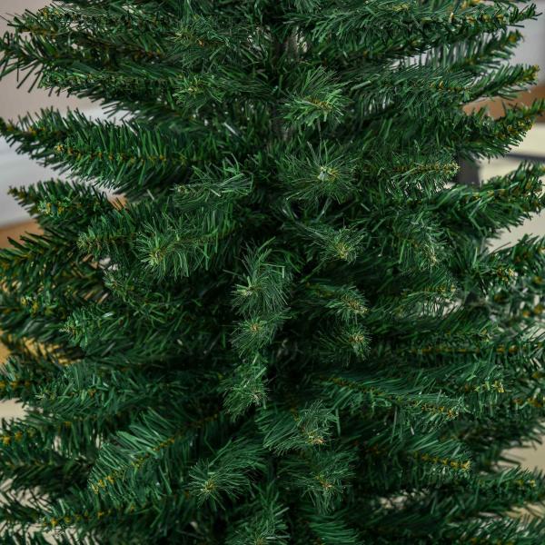 Árvore de Natal Artificial 150cm Ignífugo com 294 Pontas de Ramo PVC Decoração de Natal para Interiores Verde