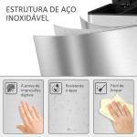 Balde de Lixo de Cozinha com 3 Compartimentos 3x10L com Pedais Tampas com Fechamento Suave e Cubo Amovível 49,6x34,5x38,6 cm Prata