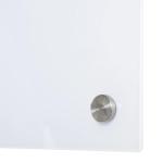 Placa de vidro com bandeja Inclui 4 marcadores e borracha 90x60x0,45 cm Branco