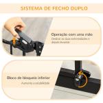 Barreira de Segurança para Cães com Porta Pequena Fechamento Automático e Sistema Duplo de Bloqueio 74 - 101x104,1 cm Preto