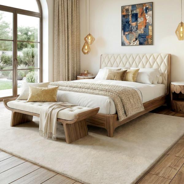 Tapete para Sala de Estar 230x160 cm Tapete Lavável à Máquina Pelo Longo Macio Estilo Moderno Creme