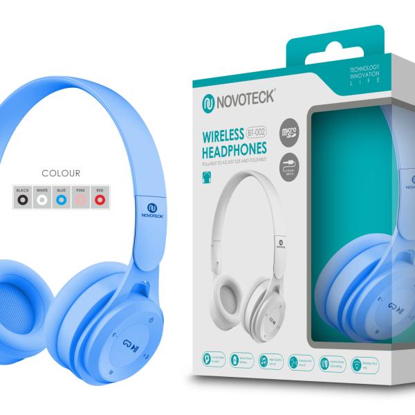 Auscultador Bluetooth Azul BT - 002