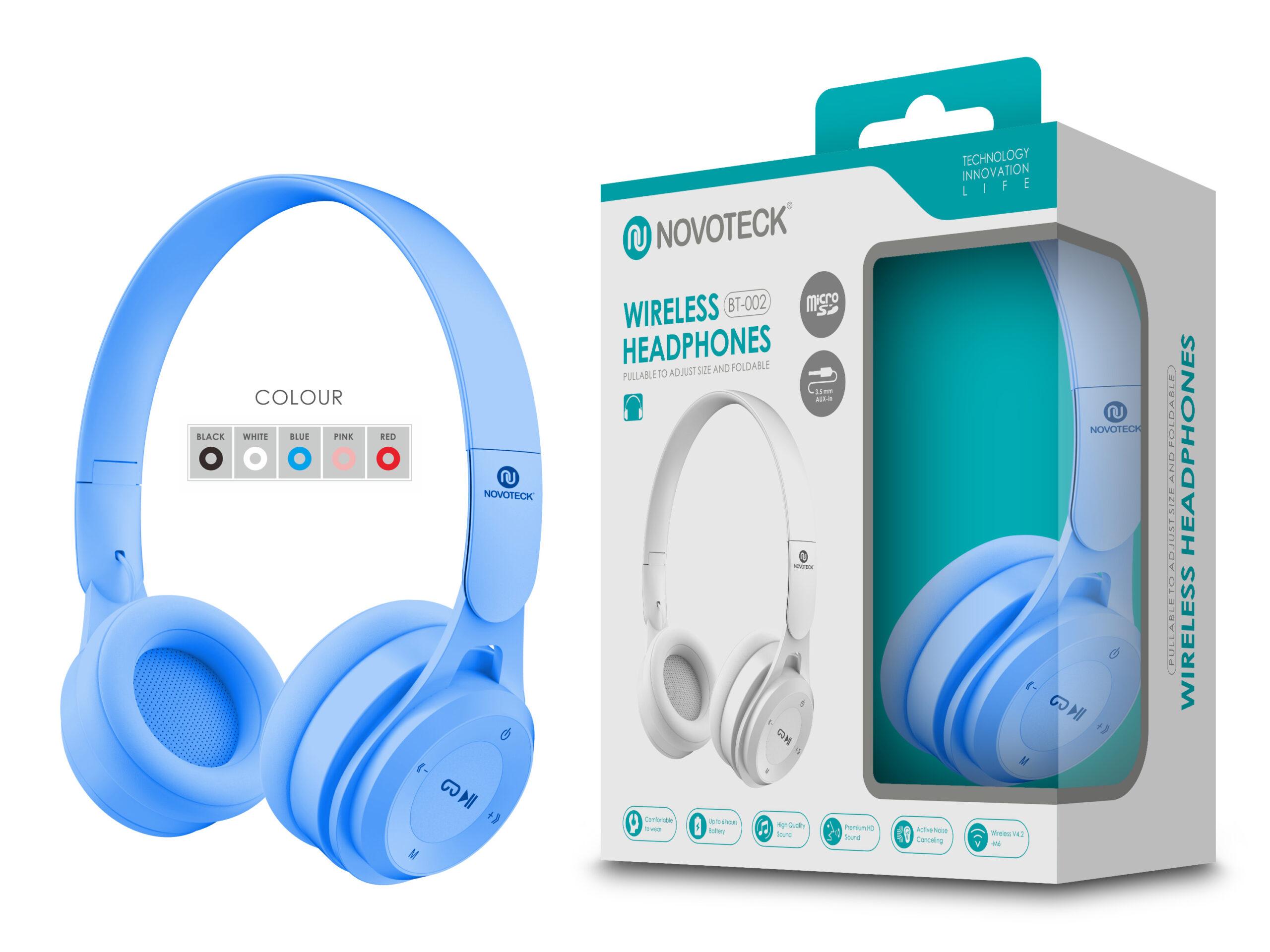 Auscultador Bluetooth Azul BT - 002