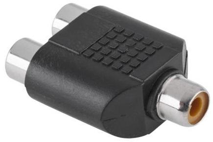 Ficha Adaptadora RCA Femea - 2x RCA Femea