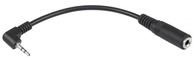 Cabo Adaptador Jack 2,5mm Macho - Jack 3,5mm Femea Stereo (17cm)