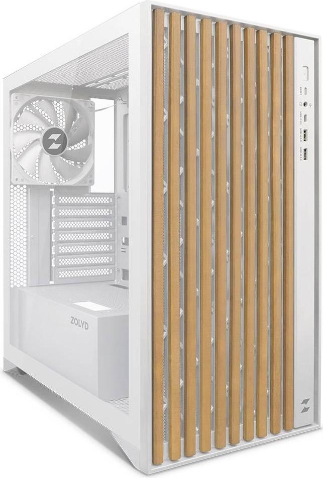 Caixa ATX Dynaria Vidro Temperado (Branco) - ZOLYD