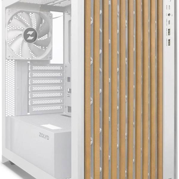 Caixa ATX Dynaria Vidro Temperado (Branco) - ZOLYD